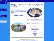 Tablet Screenshot of croatia-vacation.com